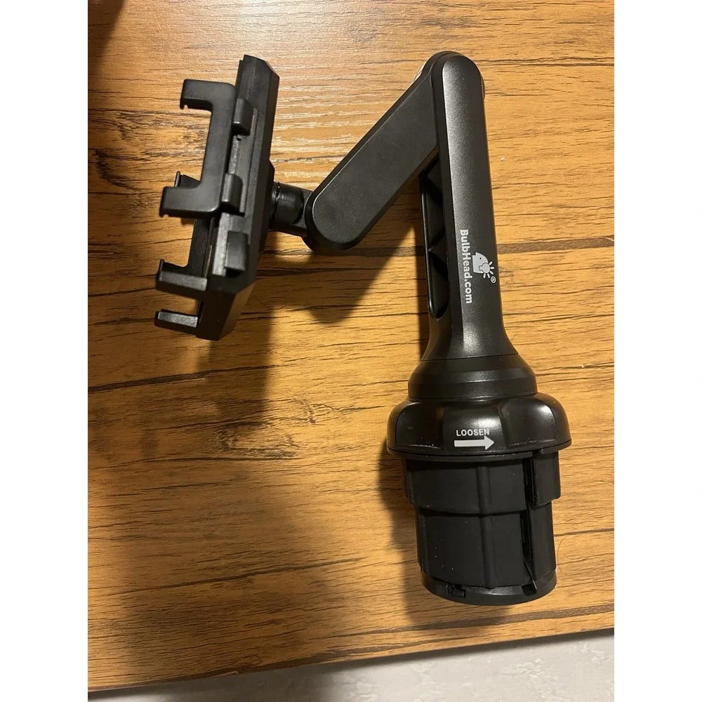 BulbHead Cup Call Crane Car Cell Phone Mount Holder Hands Free Rotate Tilt EUC